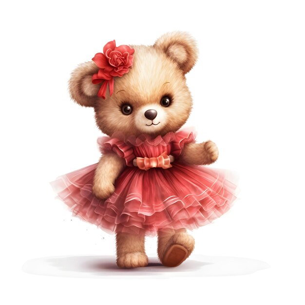 Clipart d'ours de ballet enchanteur