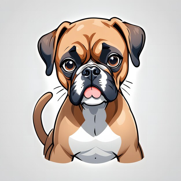 Clipart pour chien boxeur