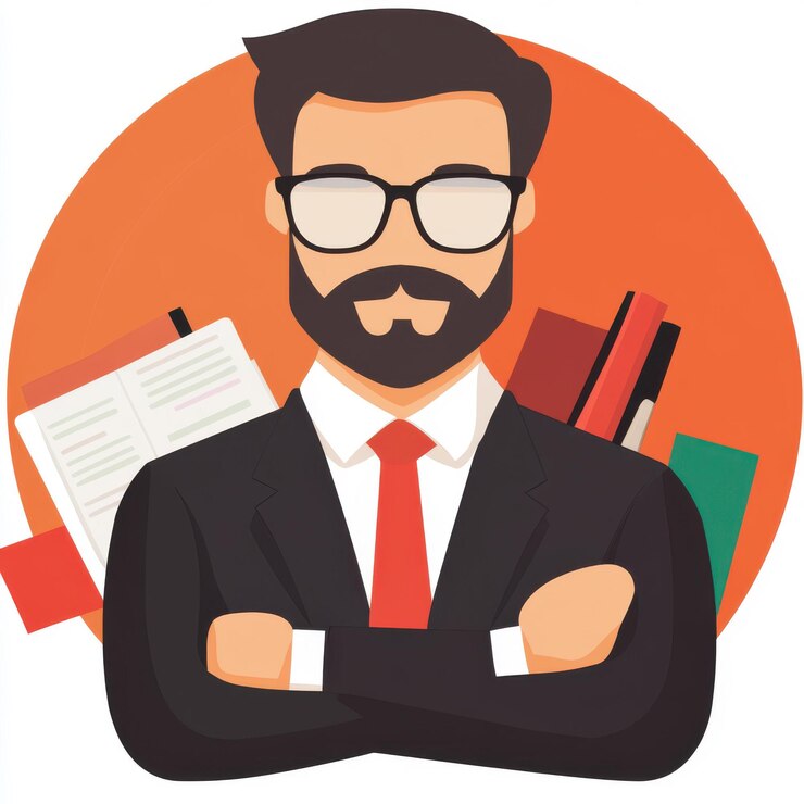 Photo un clipart professionnel qui représente un chef d'entreprise