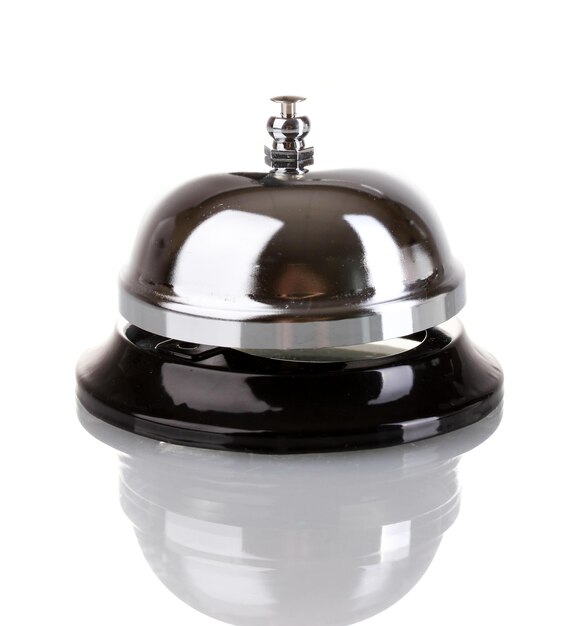 Cloche de service isolée sur blanc