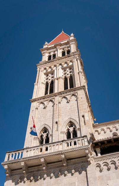 Clocher de la cathédrale Saint-Laurent, Trogir, Croatie