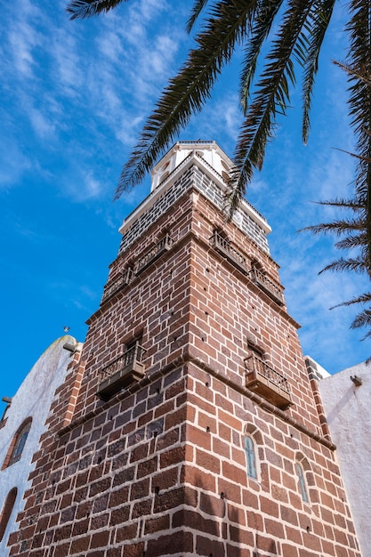 Clocher de l'église de Teguise Lanzarote Canaries Espagne