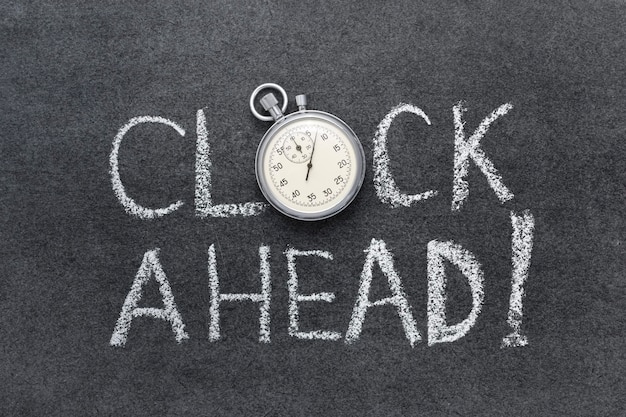 clock ahead