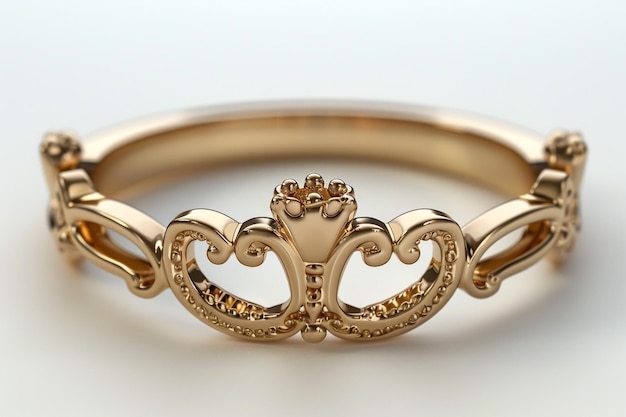 Close-up d'anneaux de mariage en argent sur une rose blanche DOF se concentre sur les diamants