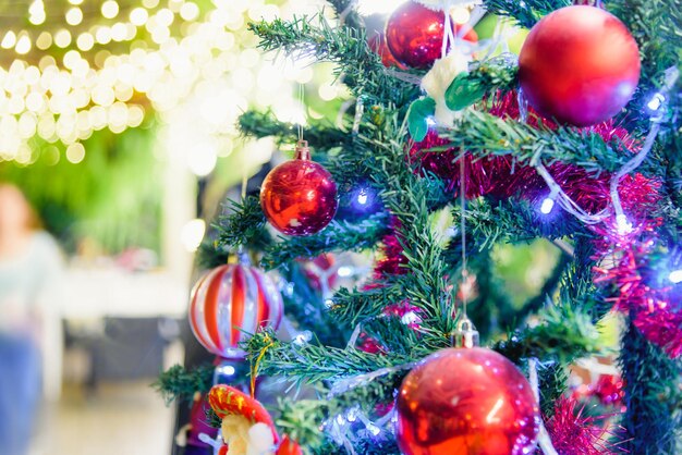 Photo close-up de l'arbre de noël