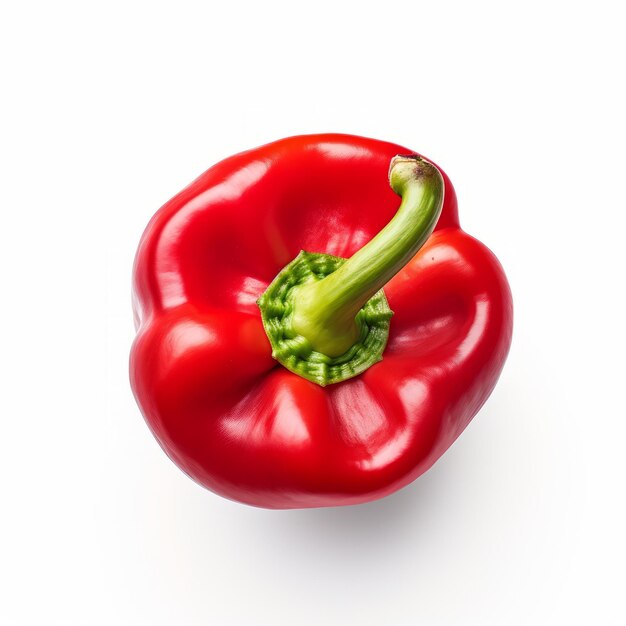 Photo close-up bell pepper png sur un fond blanc style de changement d'inclinaison