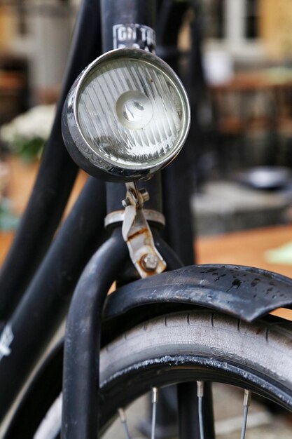 Photo close-up d'une bicyclette