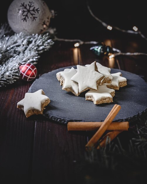 Close-up des biscuits sur la table