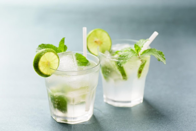 Close-up des boissons sur la table
