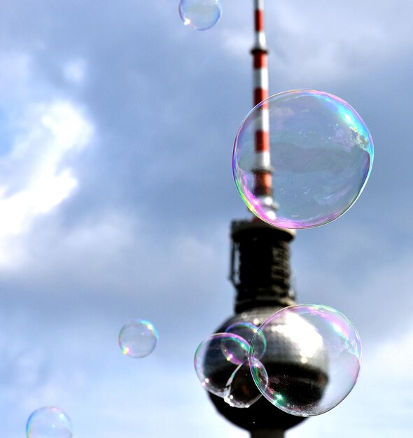 Photo close-up des bulles