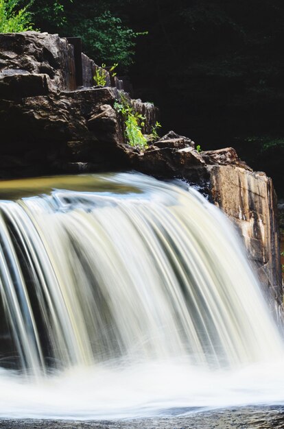 Photo close-up de la cascade