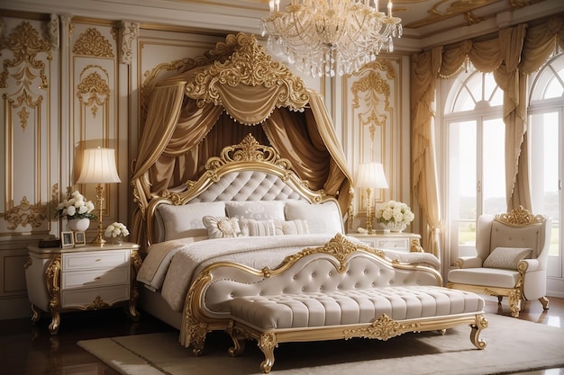 Close-up d'une chambre de luxe