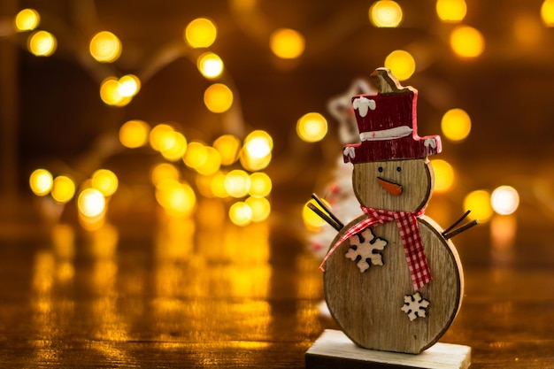 Close-up de la décoration de Noël sur la table