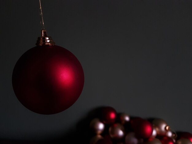 Photo close-up de la décoration de noël