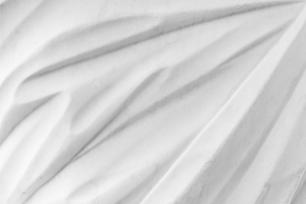 Close up detail de marbre blanc avec des plis