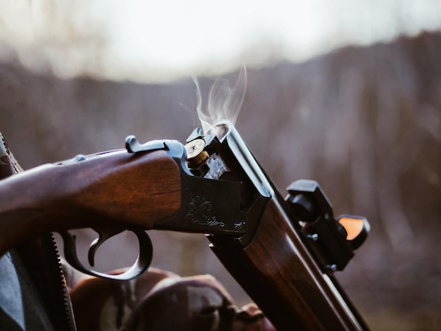 Close-up du fusil
