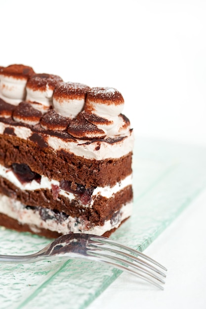 Close-up du gâteau sur la table