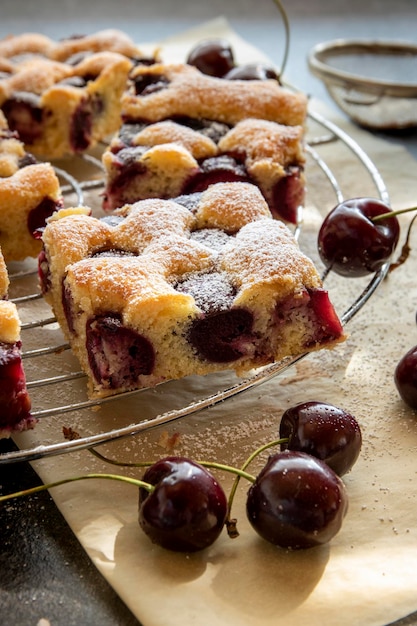 Close-up du gâteau sur la table