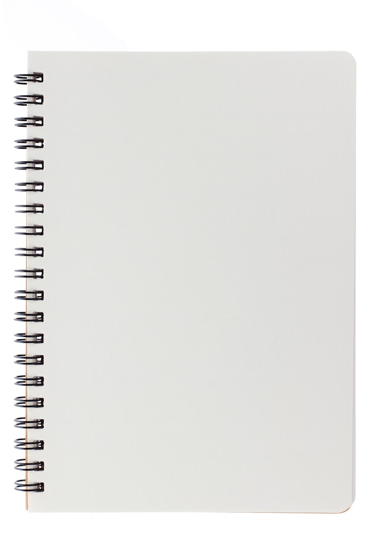 Photo close-up du journal sur fond blanc