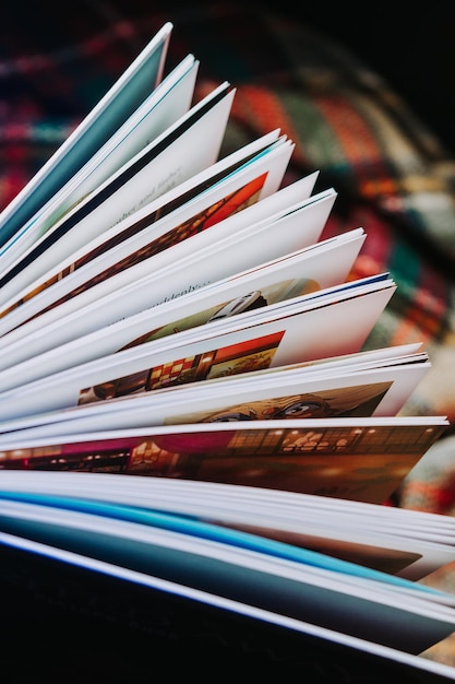 Photo close-up du livre sur la table