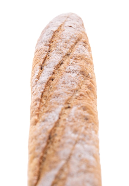 Photo close-up du pain sur un fond blanc