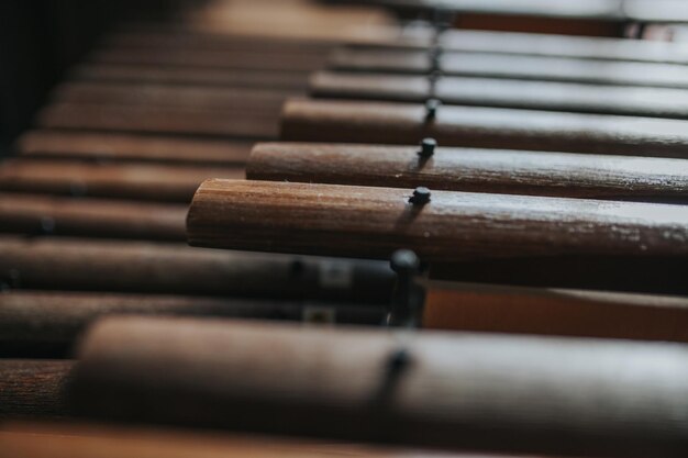 Photo close-up du xylophone