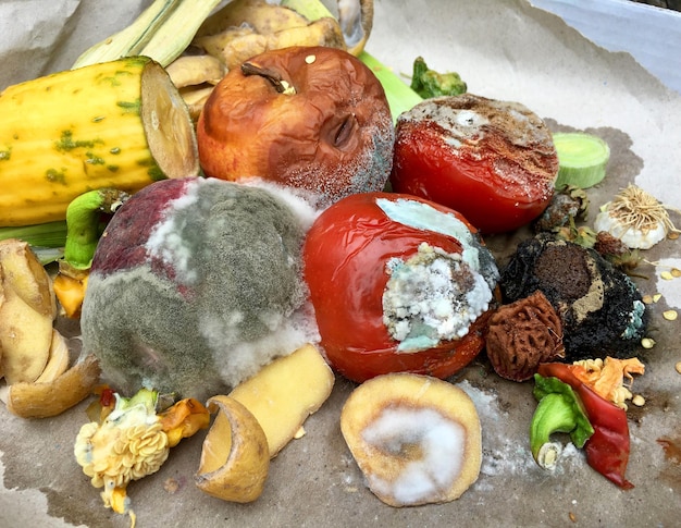 Photo close-up des fruits dans l'assiette