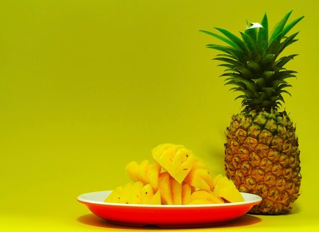 Photo close-up des fruits dans le bol