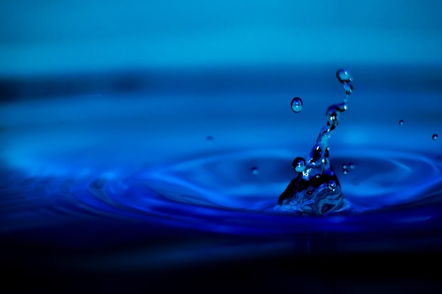 Close-up des gouttes d'eau