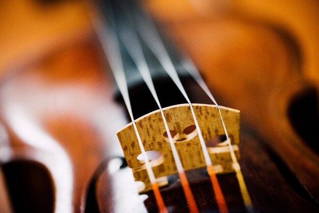 Close-up de la guitare