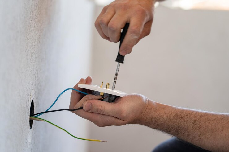 Photo close-up d'un homme tenant les mains contre le mur