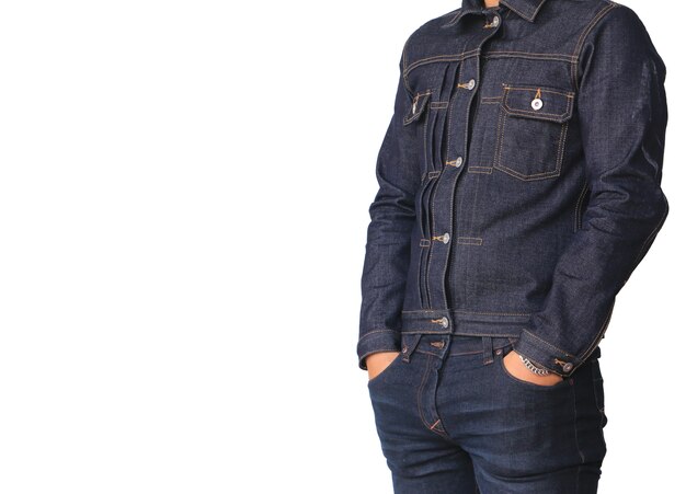 Close up jeans veste en jean