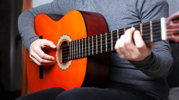 close-up de leçon d'instruments de musique.