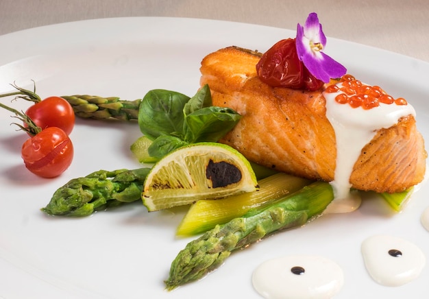 Close-up de légumes dans une assiette