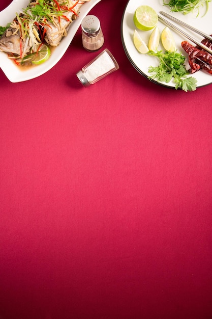 Close-up de la nourriture sur la table