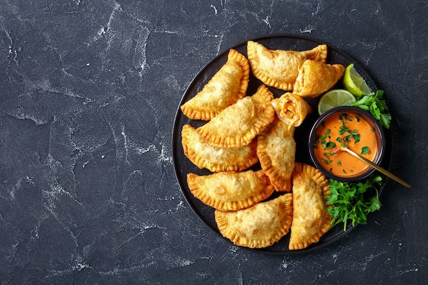 Close-up of Buffalo Chicken Empanadas