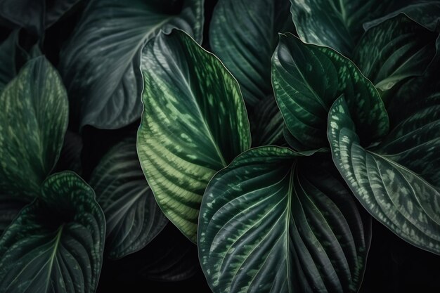 Close up of Leaves Ai génératif