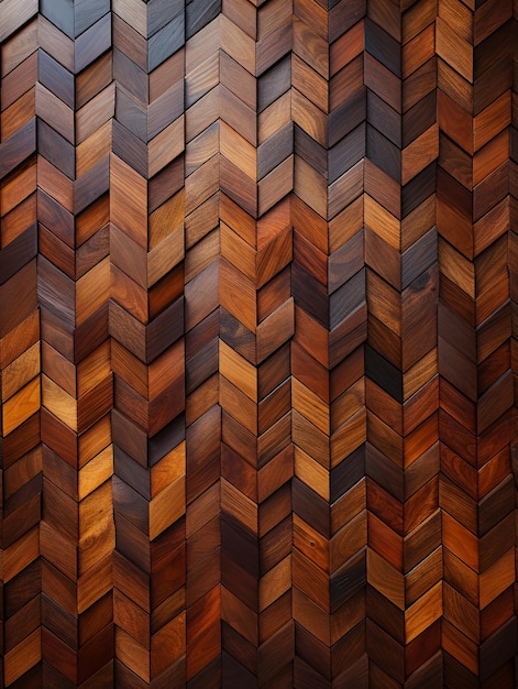 Close-up d'un parquet en bois présentant une texture et un motif complexes Idéal pour les projets de design d'intérieur et les concepts architecturaux espace vide pour le texte IA générative