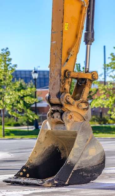 Photo close-up d'une partie de la machine contre un ciel dégagé