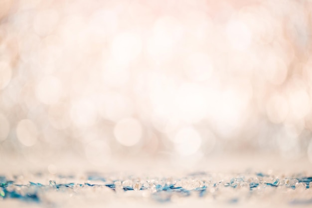 Close-up de perles sur un fond flou