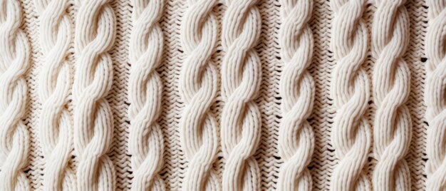 Close-up d'un pull à tricoter blanc