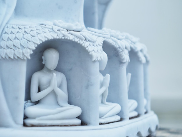 Photo close-up de la statue du bouddha