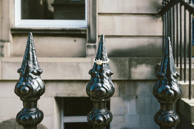 Close-up de la statue