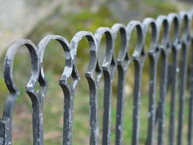 Close-up de la structure métallique