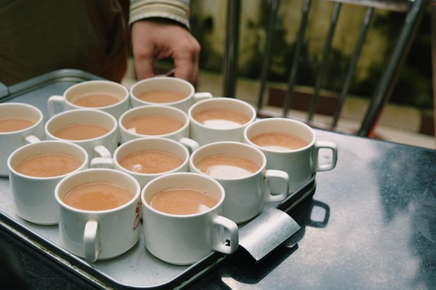 Close-up d'une tasse de café