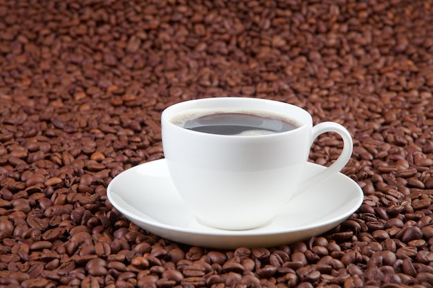 Close-up d'une tasse de café