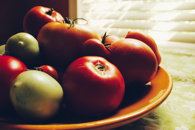 Photo close-up des tomates