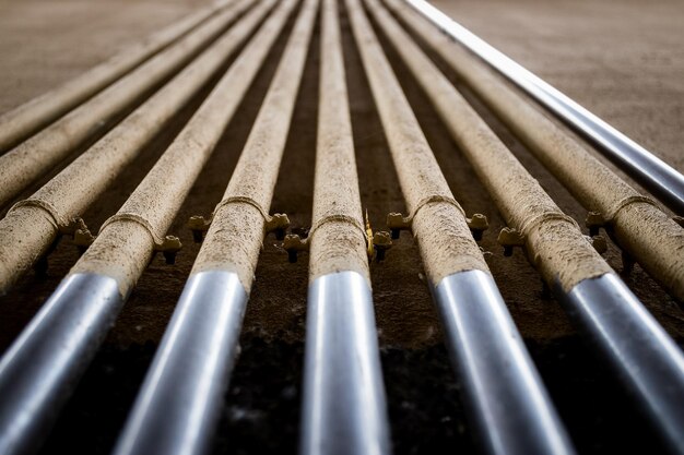 Photo close-up des tubes