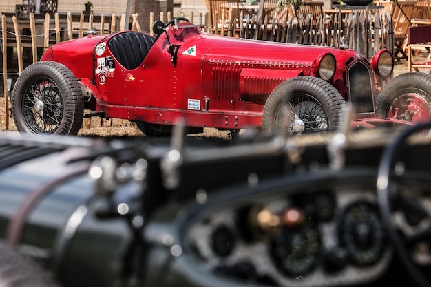 Photo close-up d'une voiture vintage