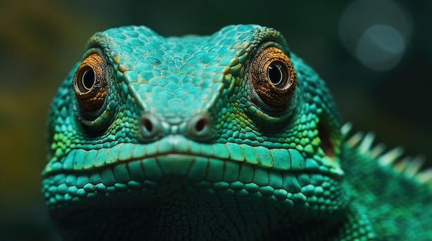 Closeup portrait shoot d'un lézard